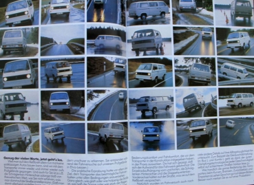 Volkswagen T3 Transporter Modelprogram 1982 Carbrochure (7278)
